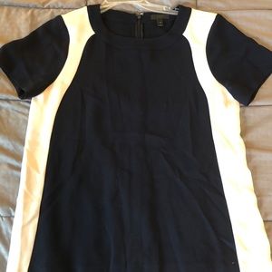 Navy and cream dressy top. J crew